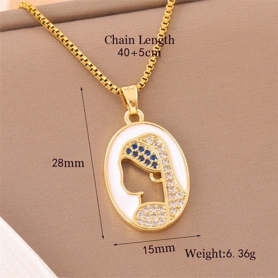 18k Gold-Plated Stainless Steel Pendant Necklaces