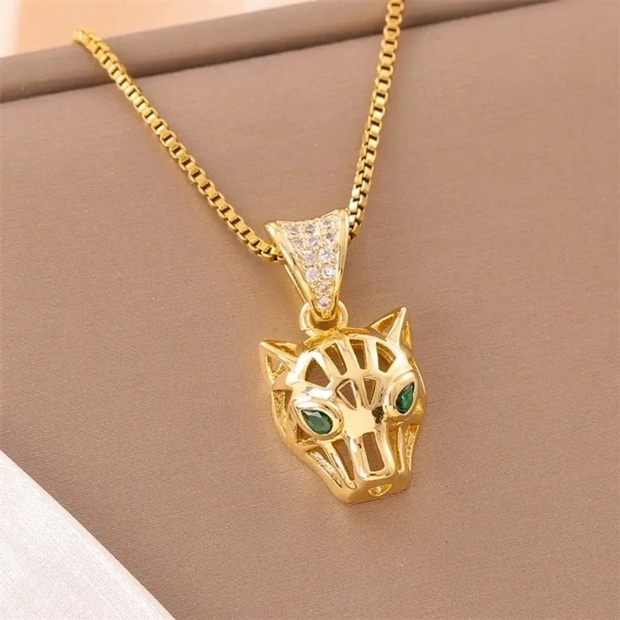 18k Gold-Plated Stainless Steel Pendant Necklaces