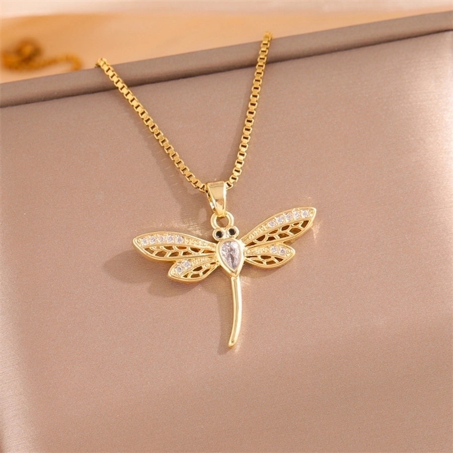 18k Gold-Plated Stainless Steel Pendant Necklaces