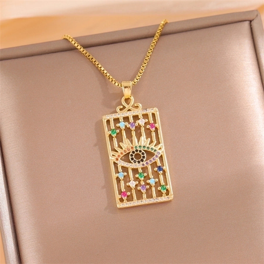 18k Gold-Plated Stainless Steel Pendant Necklaces