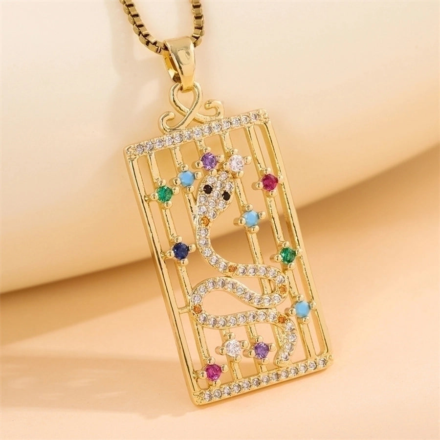 18k Gold-Plated Stainless Steel Pendant Necklaces