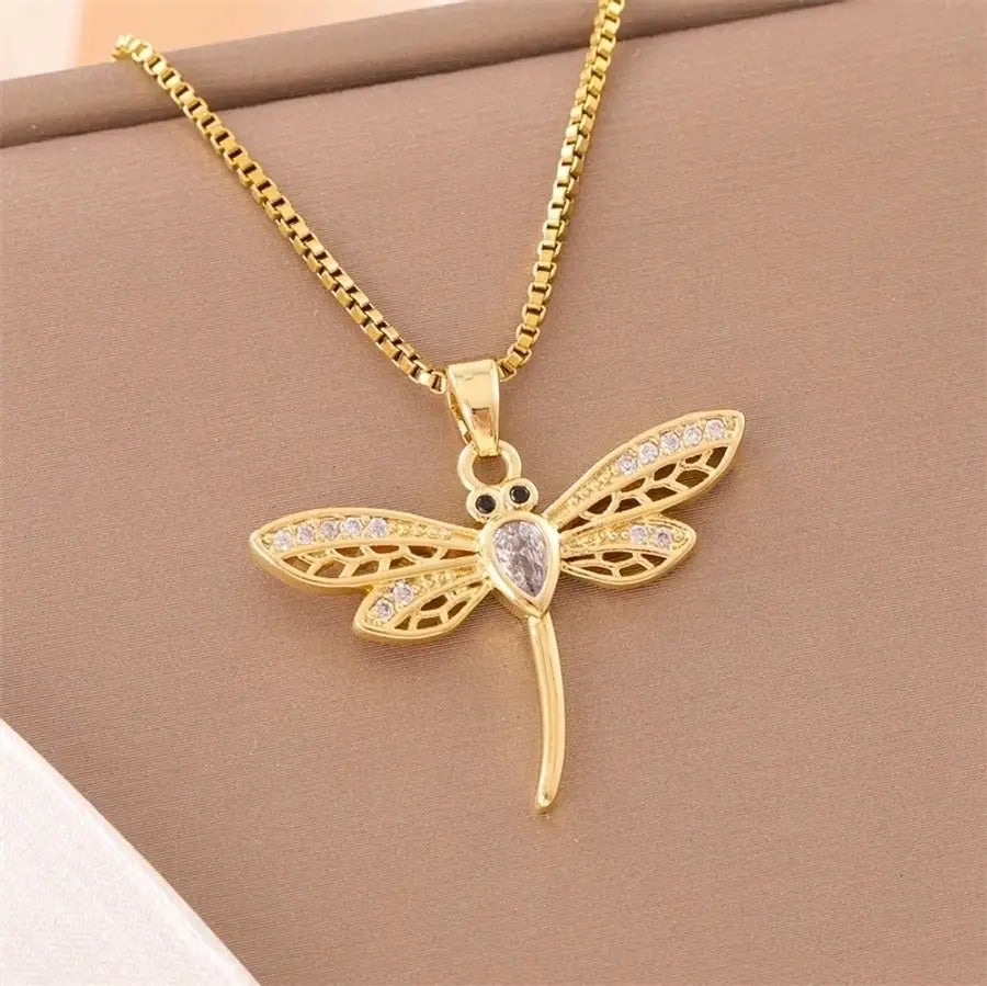 18k Gold-Plated Stainless Steel Pendant Necklaces