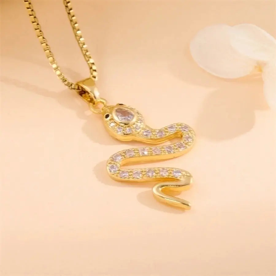 18k Gold-Plated Stainless Steel Pendant Necklaces