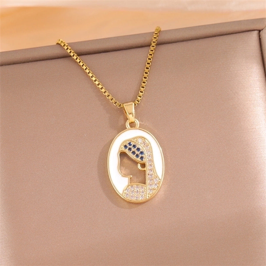 18k Gold-Plated Stainless Steel Pendant Necklaces