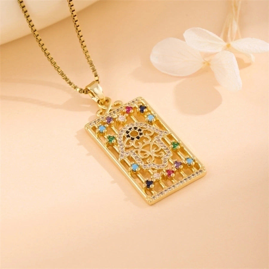 18k Gold-Plated Stainless Steel Pendant Necklaces