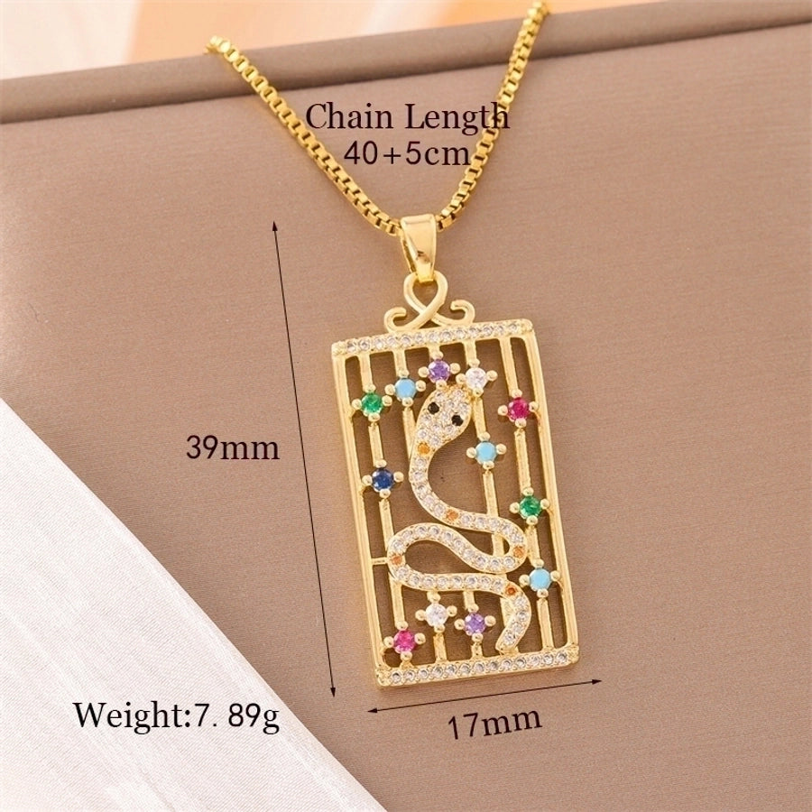 18k Gold-Plated Stainless Steel Pendant Necklaces