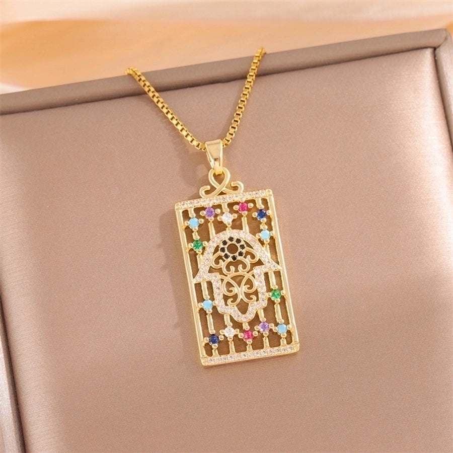 18k Gold-Plated Stainless Steel Pendant Necklaces