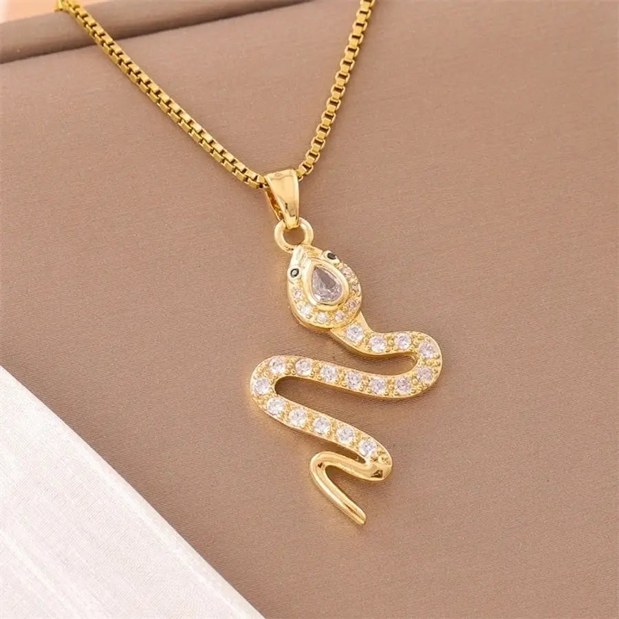 18k Gold-Plated Stainless Steel Pendant Necklaces