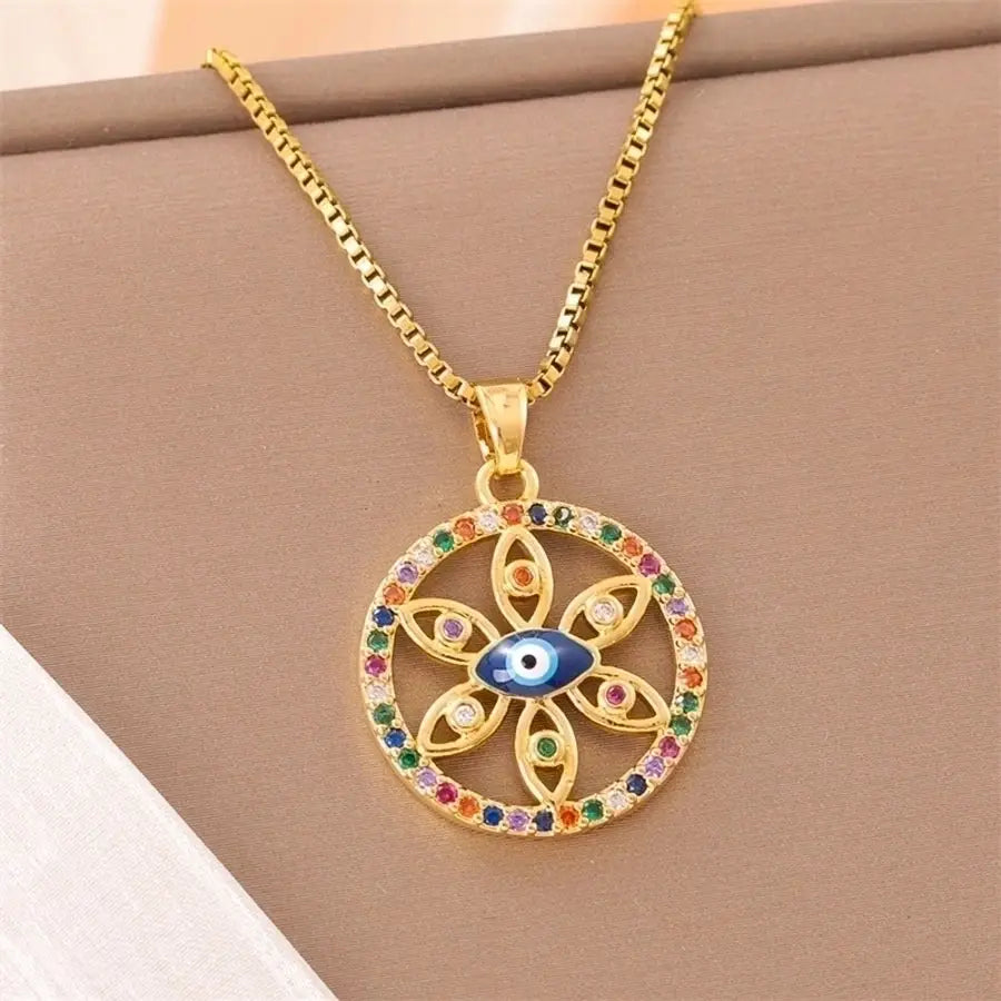 18k Gold-Plated Stainless Steel Pendant Necklaces