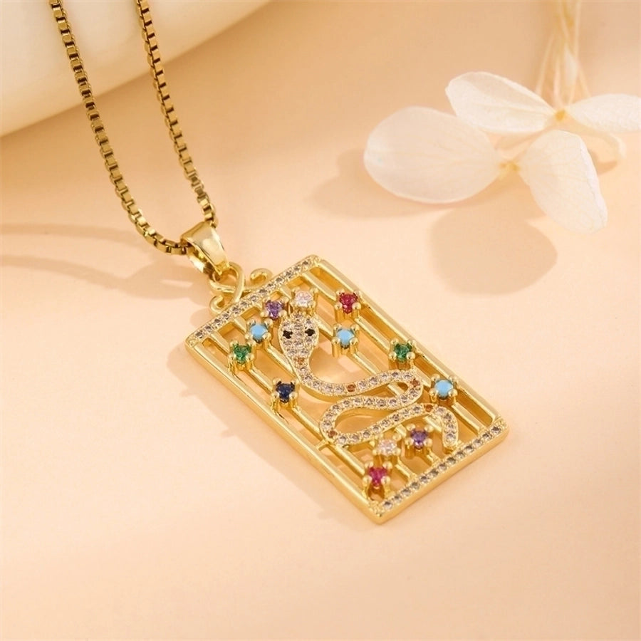 18k Gold-Plated Stainless Steel Pendant Necklaces