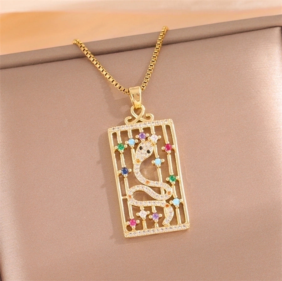 18k Gold-Plated Stainless Steel Pendant Necklaces