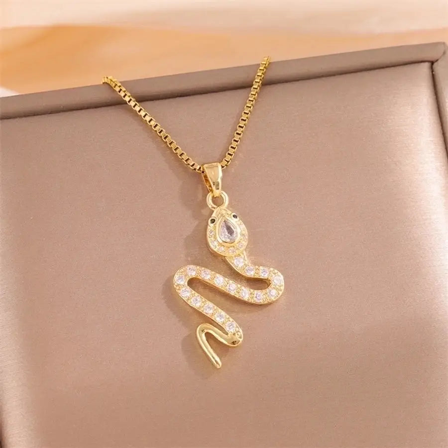 18k Gold-Plated Stainless Steel Pendant Necklaces